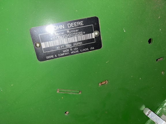 2013 John Deere 640FD Header Combine