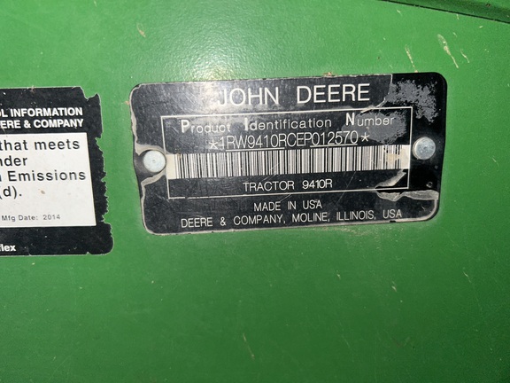 2014 John Deere 9410R Tractor 4WD