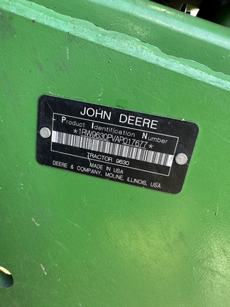 2010 John Deere 9630 Tractor 4WD