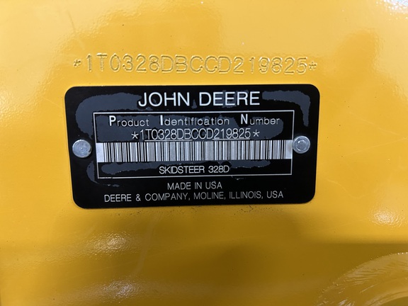 2012 John Deere 328D Skid Steer Loader