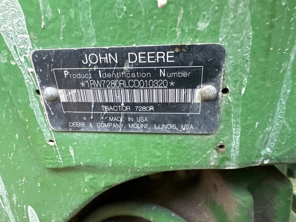 2013 John Deere 7280R Tractor