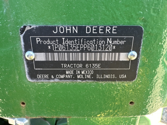 2023 John Deere 6135E Cab Tractor