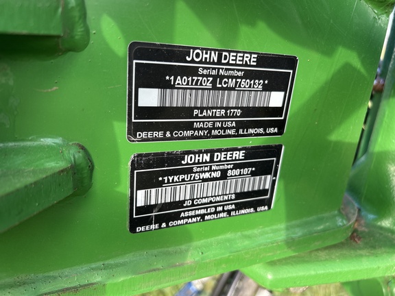 2012 John Deere 1770NT CCS Planter