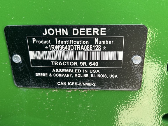 2024 John Deere 9R 640 Tractor 4WD