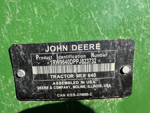 2024 John Deere 9RX 640 Tractor Rubber Track