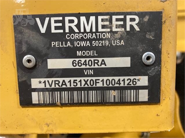 2017 Vermeer 6640 RANCHER Baler/Round