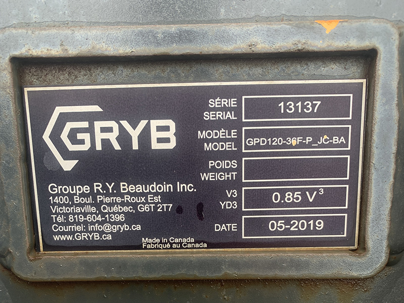 2019 Misc GPD120-36 Bucket