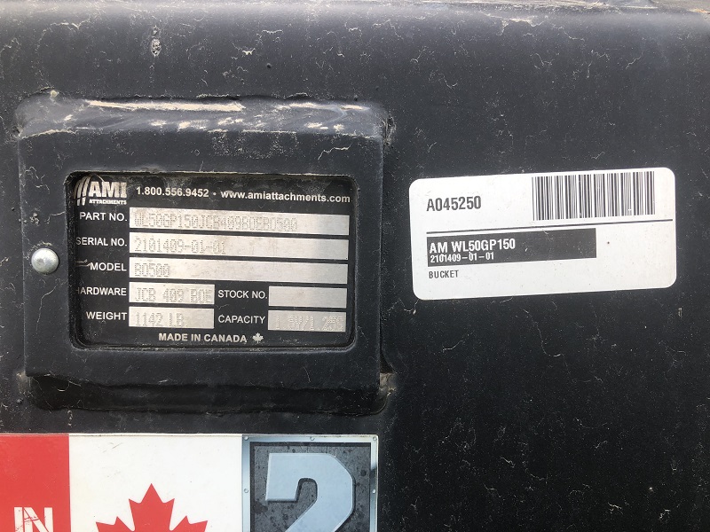 2021 AMI Attachments 1.5 CU YD GP Bucket