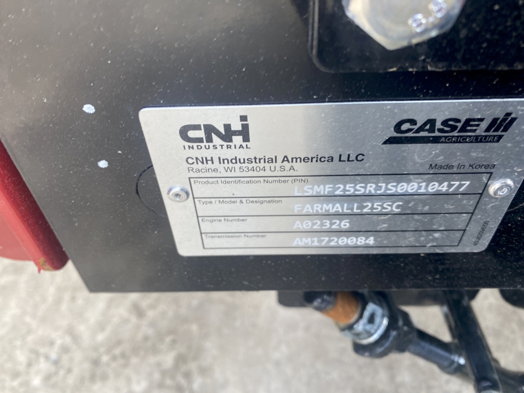 2025 Case IH FARMALL 25SC Tractor