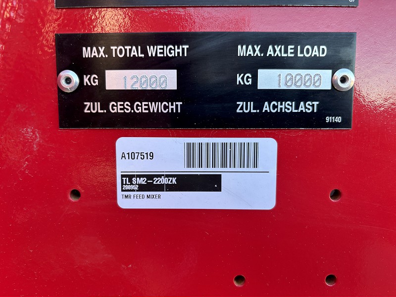 2025 Trioliet SM2-2200ZK Mix Mill