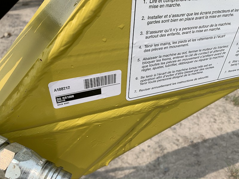 2023 Degelman RR1500 Rock Rake