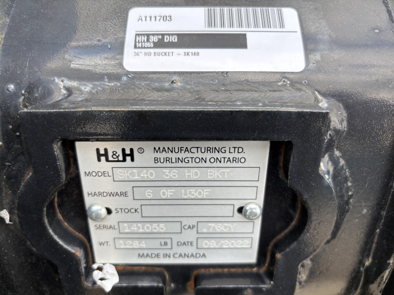 2022 H&H Manufacturing 36" DIG Excavator Attachment