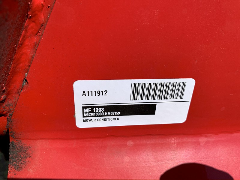 2020 Massey Ferguson 1393 Mower Conditioner