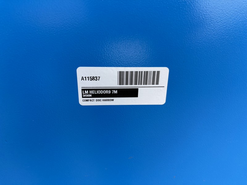 2026 LEMKEN HELIODOR9 7M Compact Disc