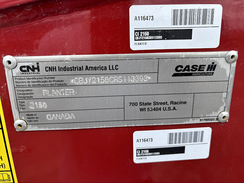 2025 Case IH 2150 Planter