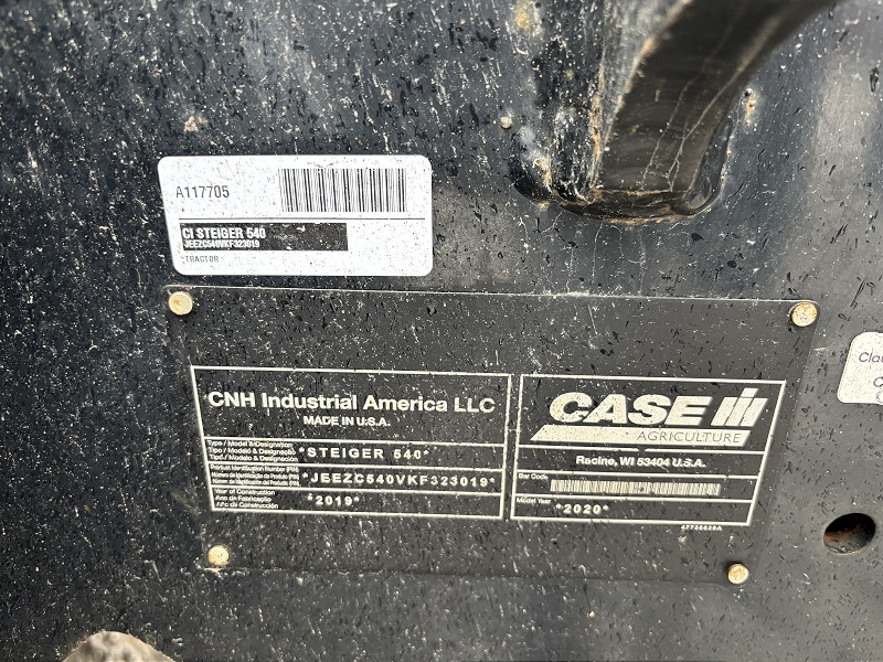 2020 Case IH STEIGER 540 Tractor 4WD