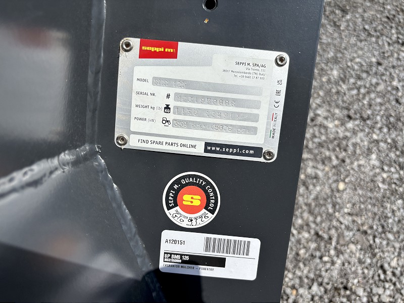 2026 Seppi BMS 125 Mulcher
