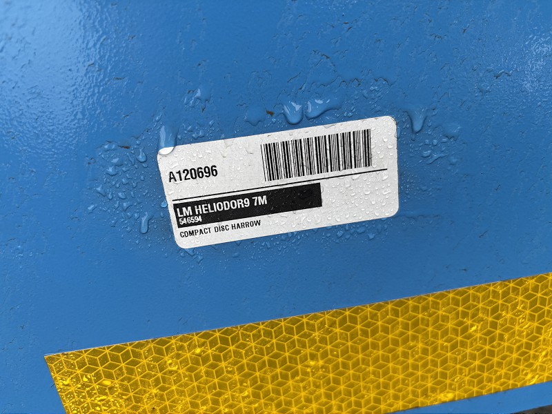 2026 LEMKEN HELIODOR9 7M Compact Disc