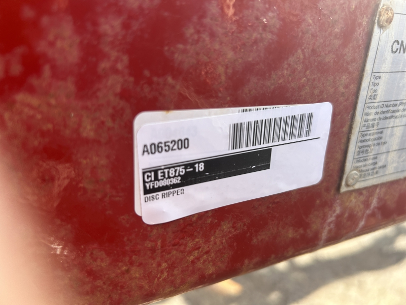 2015 Case IH ET875-18 Disk Ripper