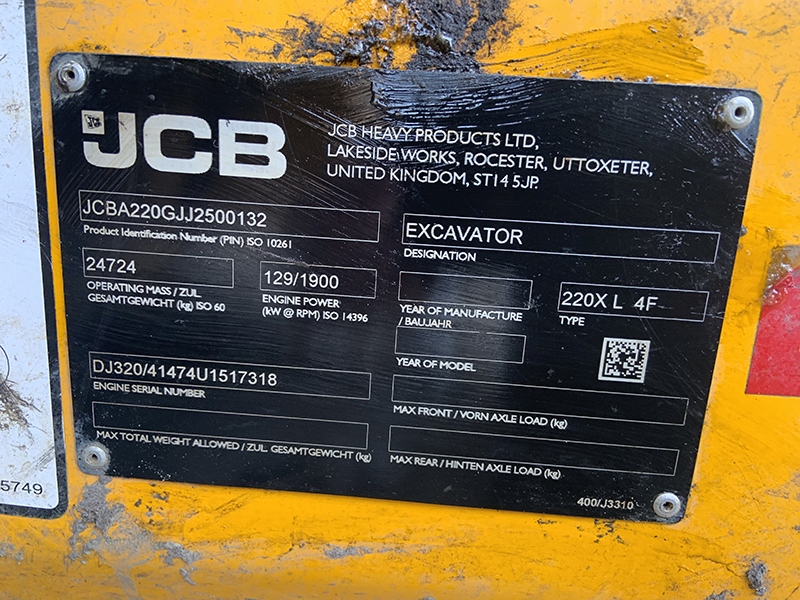 2019 JCB 220X LC Excavator