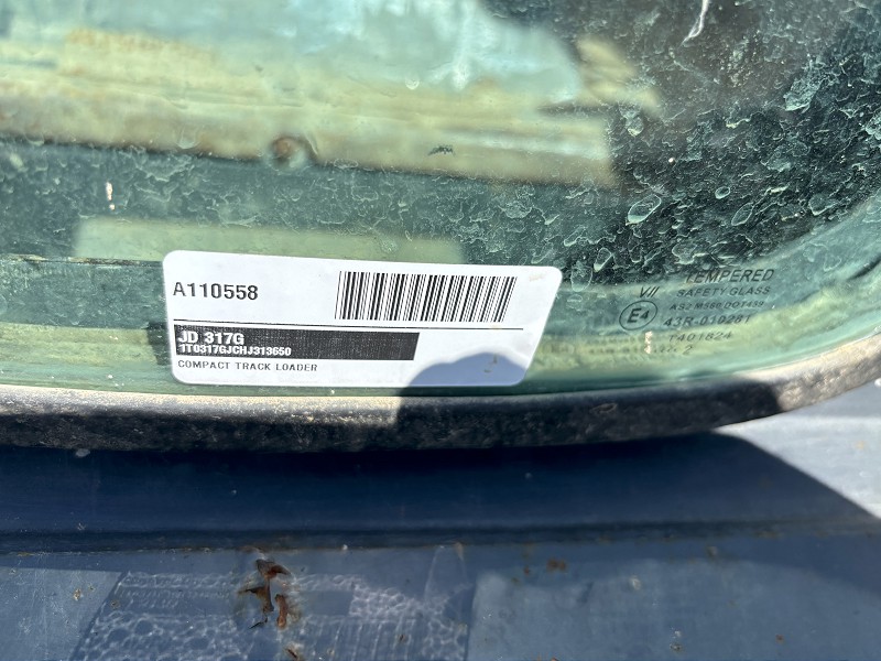 2017 John Deere 317G Compact Track Loader