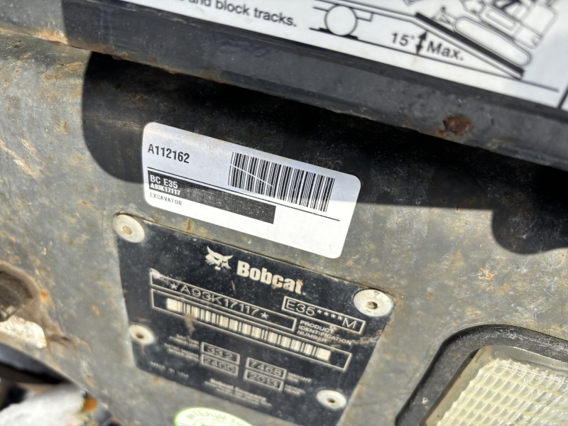 2013 Bobcat E35 Excavator