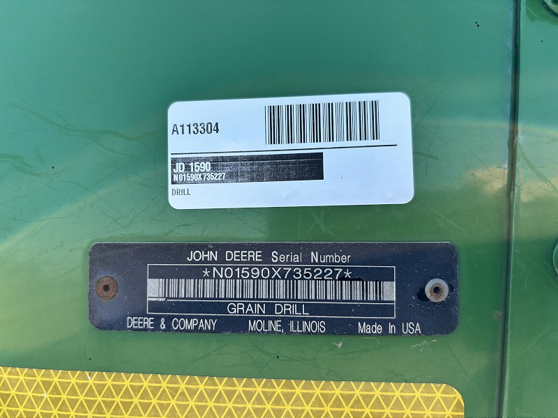2009 John Deere 1590 Drill
