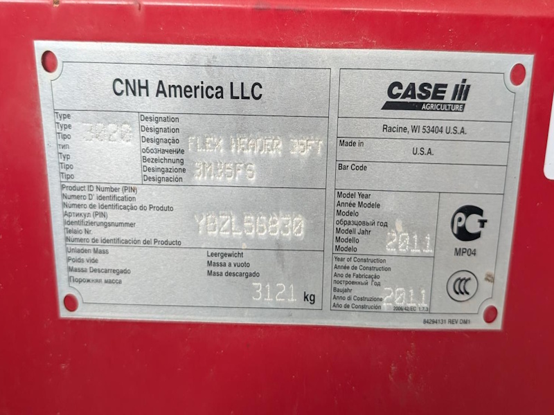 2011 Case IH 3020-35 Header Flex