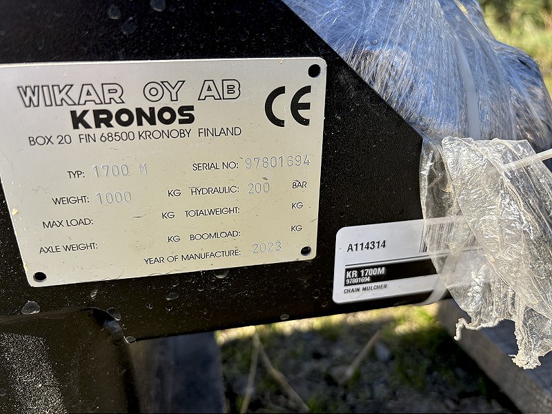 2025 Kronos 1700M Mulcher