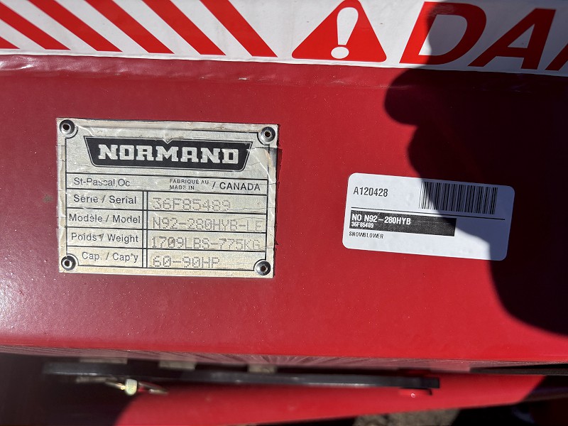 2026 Normand N92-280HYB Snow Blower