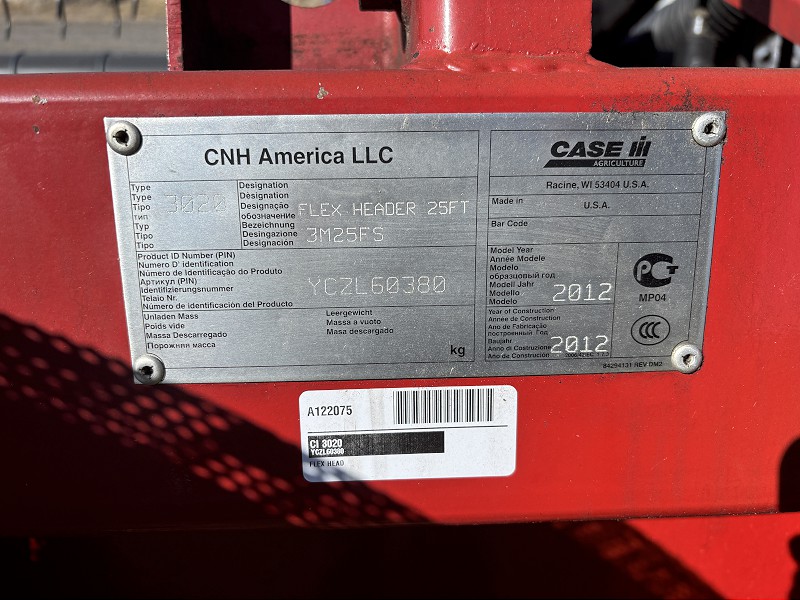 2012 Case IH 3020 Header Flex