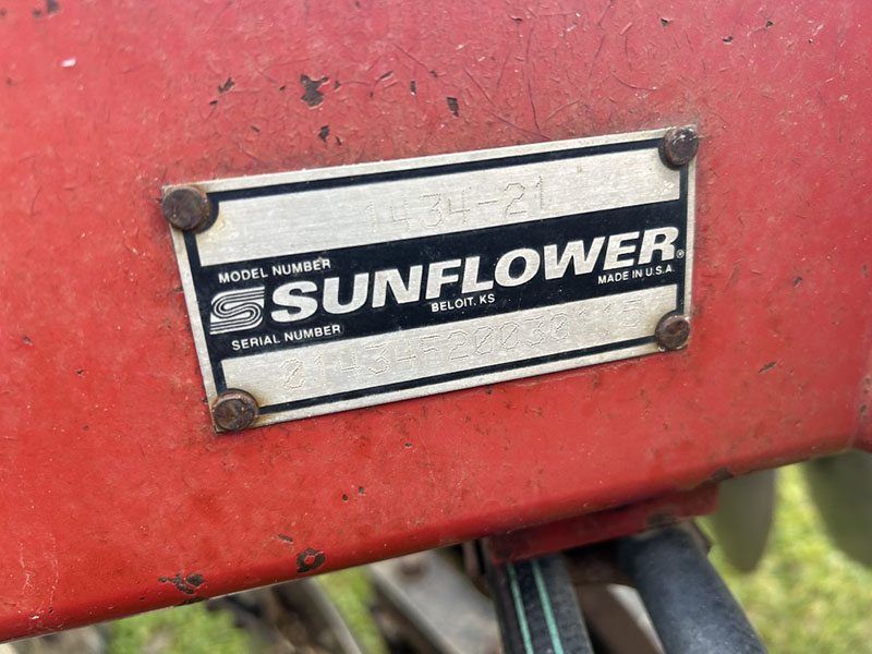 2003 Sunflower 1434-21 Disk Tandem