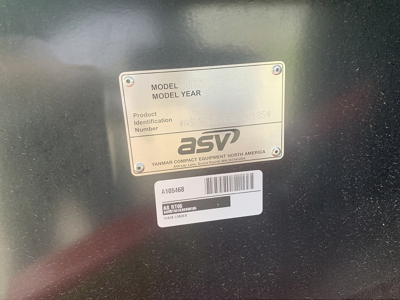 2025 ASV RT65 Compact Track Loader