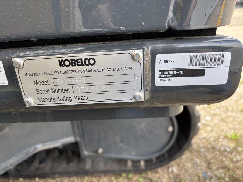 2025 Kobelco SK75SR-7E Excavator