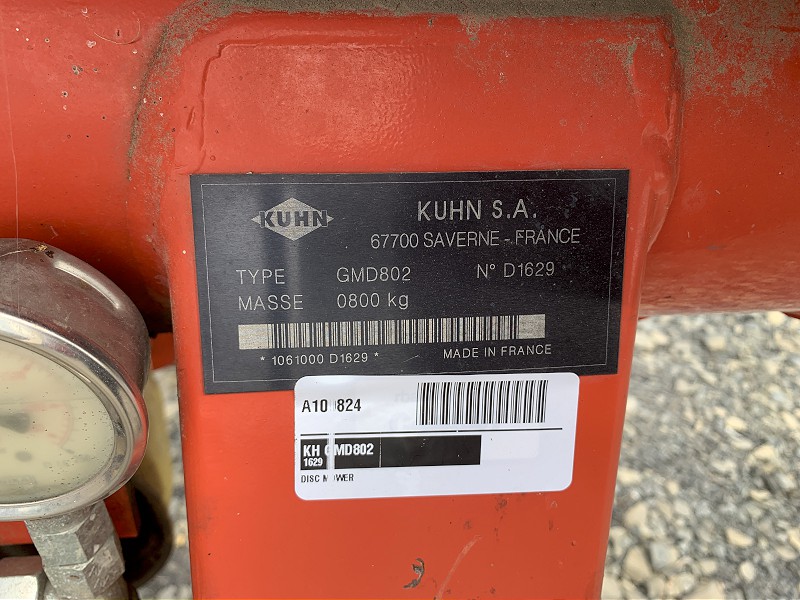 2011 Kuhn GMD802 Mower/Disc