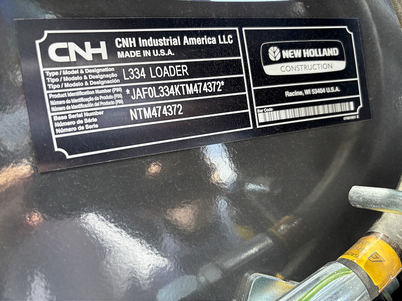 2026 New Holland L334 RG-NA Skid Steer Loader