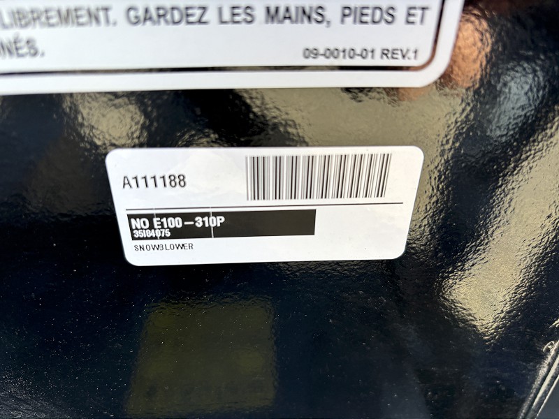 2025 Normand E100-310P Snow Blower