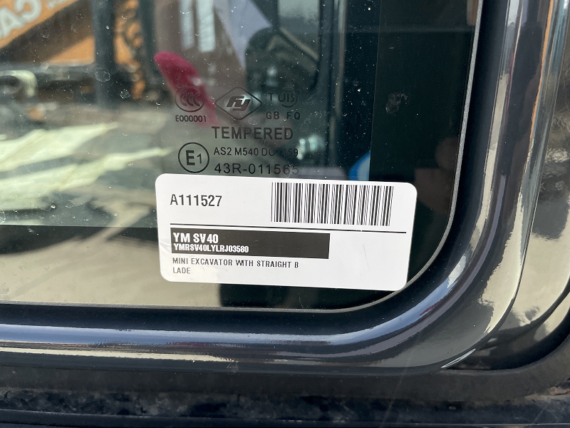 2024 Yanmar SV40-2PTO Excavator