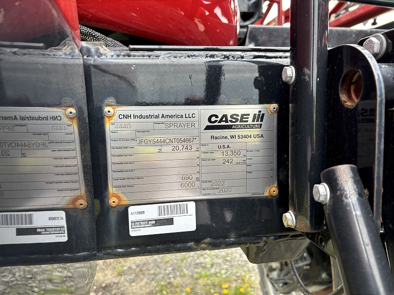 2022 Case IH PATRIOT 4440 Sprayer/High Clearance