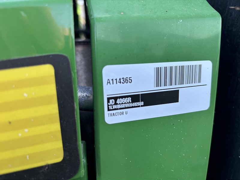 2017 John Deere 4066R Tractor