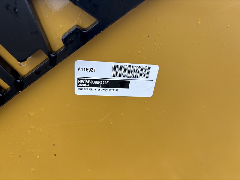 2026 Horst SP3500R10LF Snow Pusher