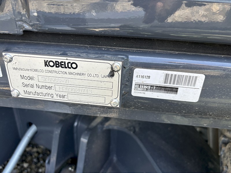 2026 Kobelco SK85CS-7 Excavator
