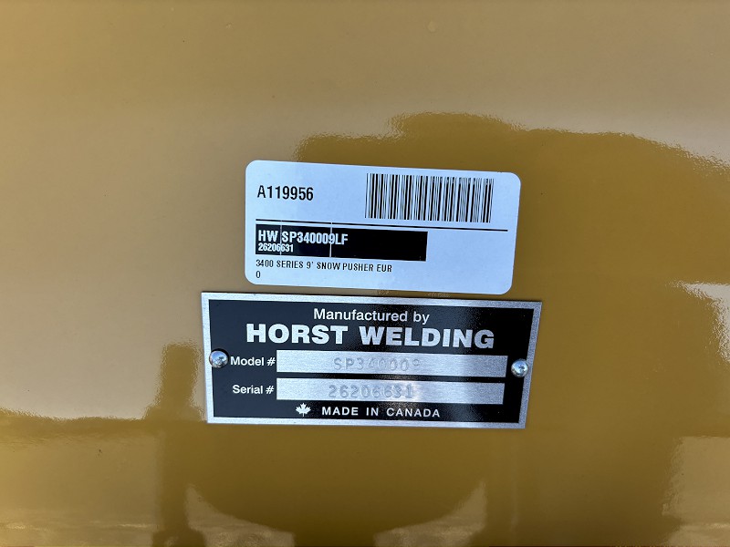 2026 Horst SP340009LF Snow Pusher