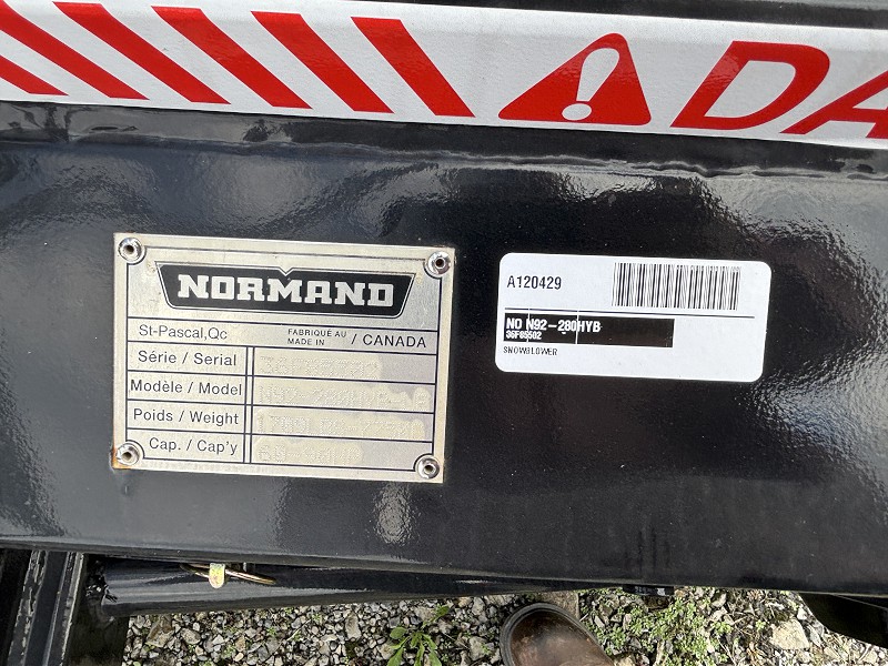 2026 Normand N92-280HYB Snow Blower