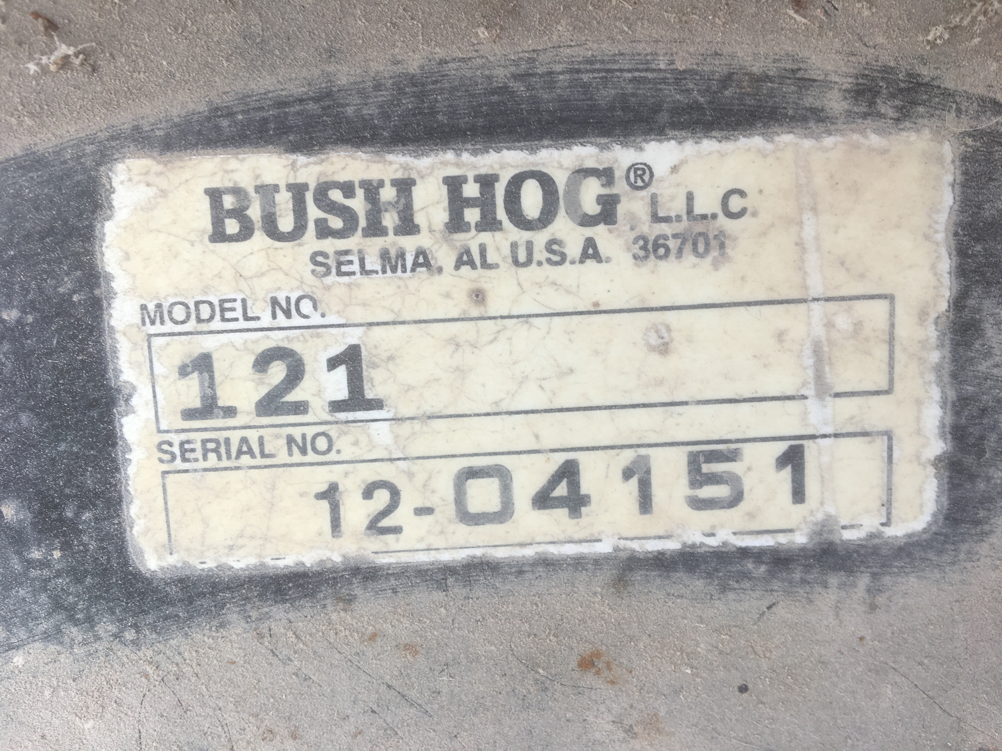 bush hog 121 blade