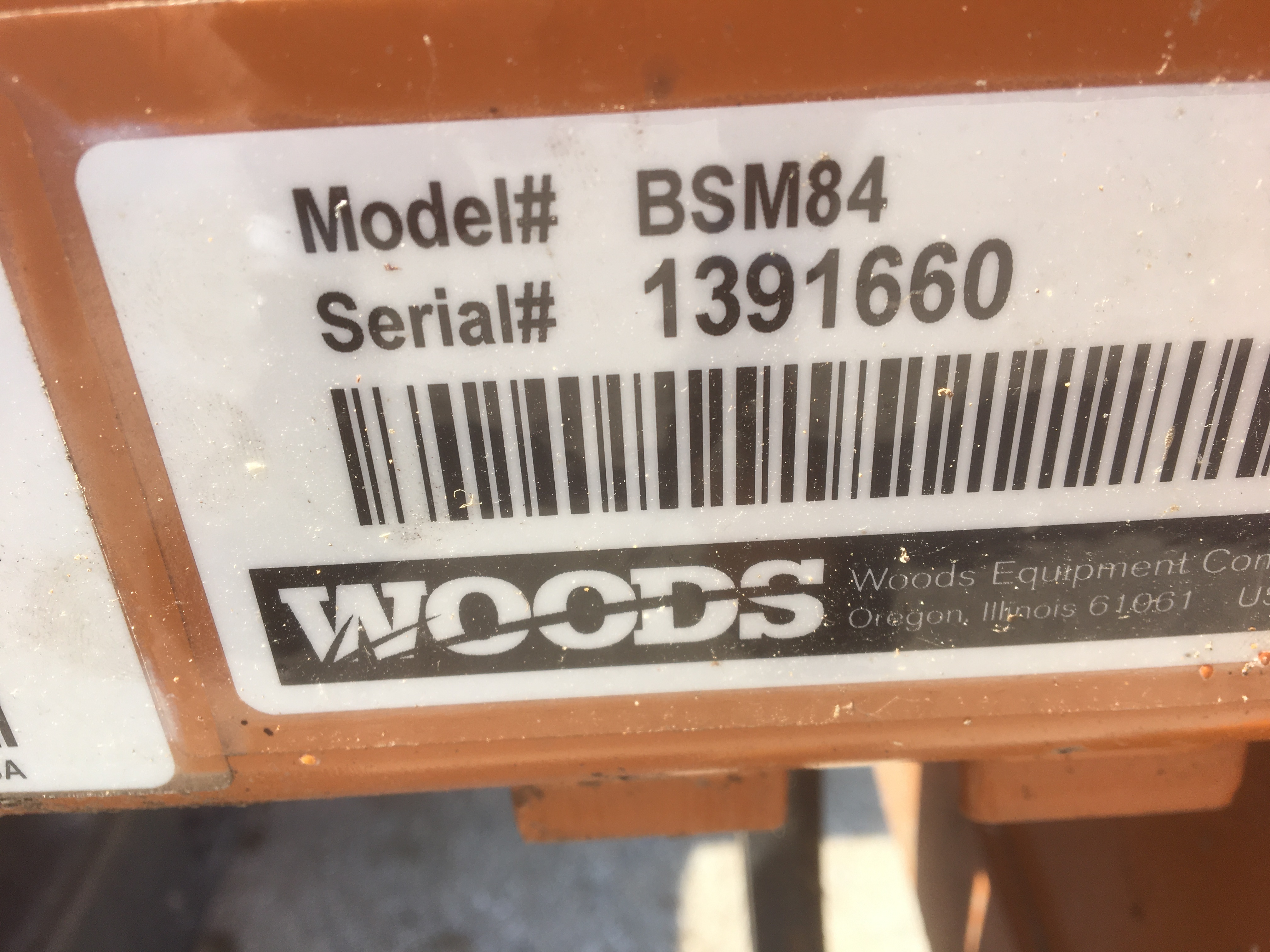 Woods BSM84 Blade Box