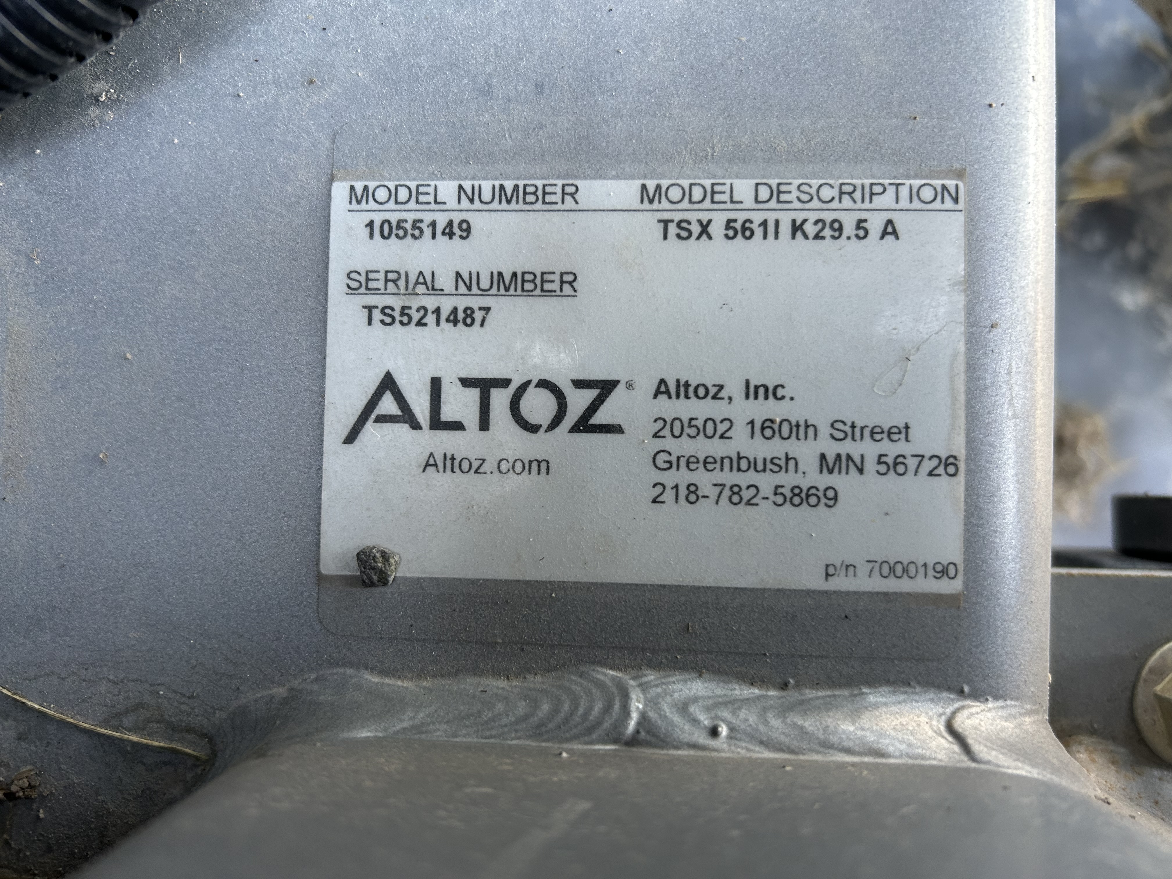 2022 Altoz TSX561i Mower/Zero Turn