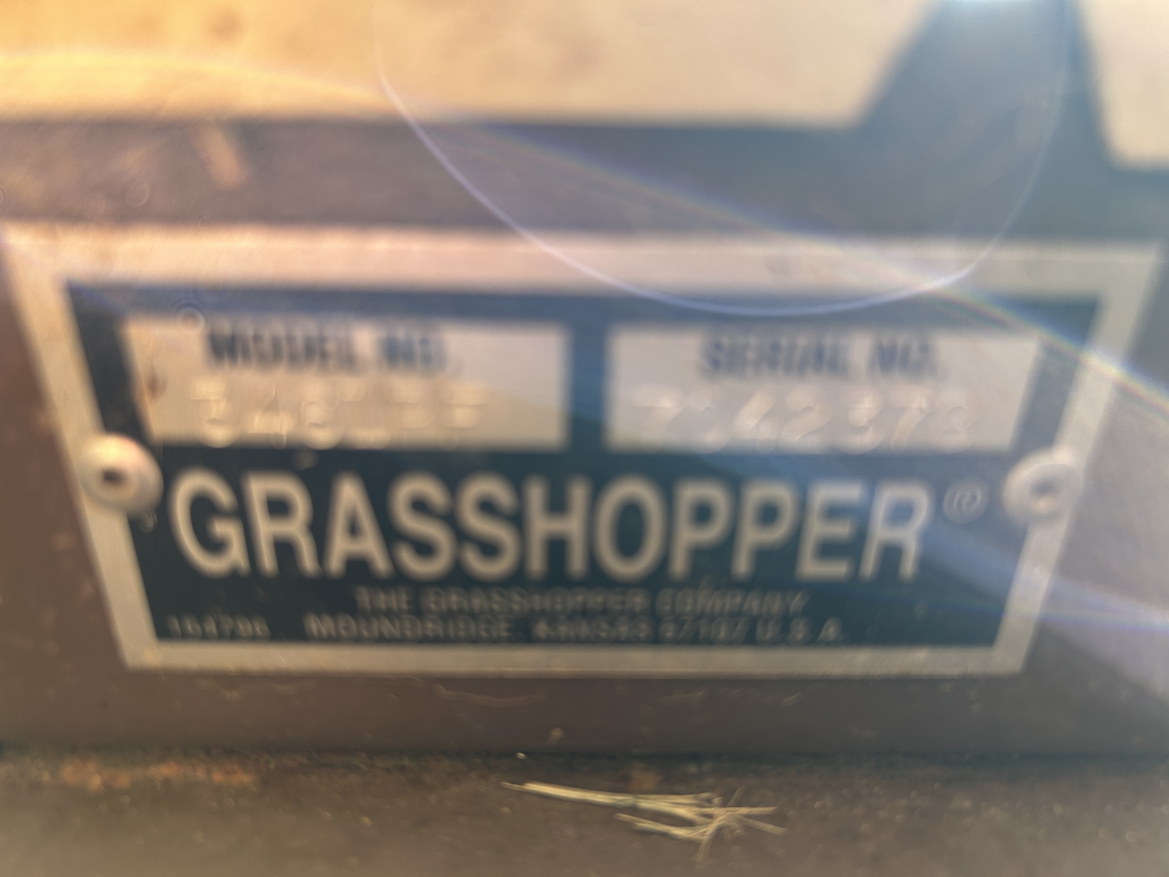 2020 Grasshopper 725DT Mower/Front Deck