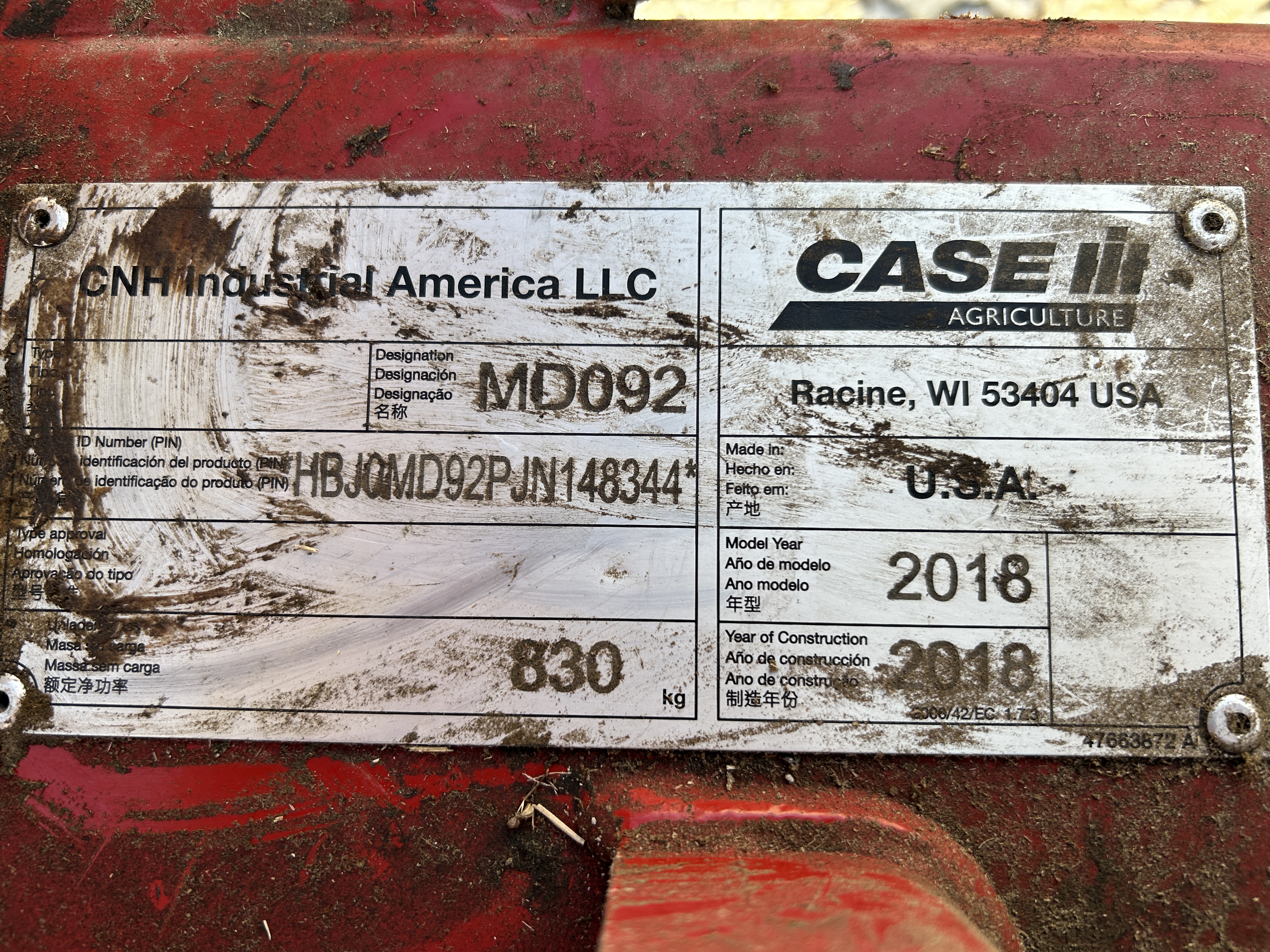 Case IH MD92 DISC MOWER Mower/Disc