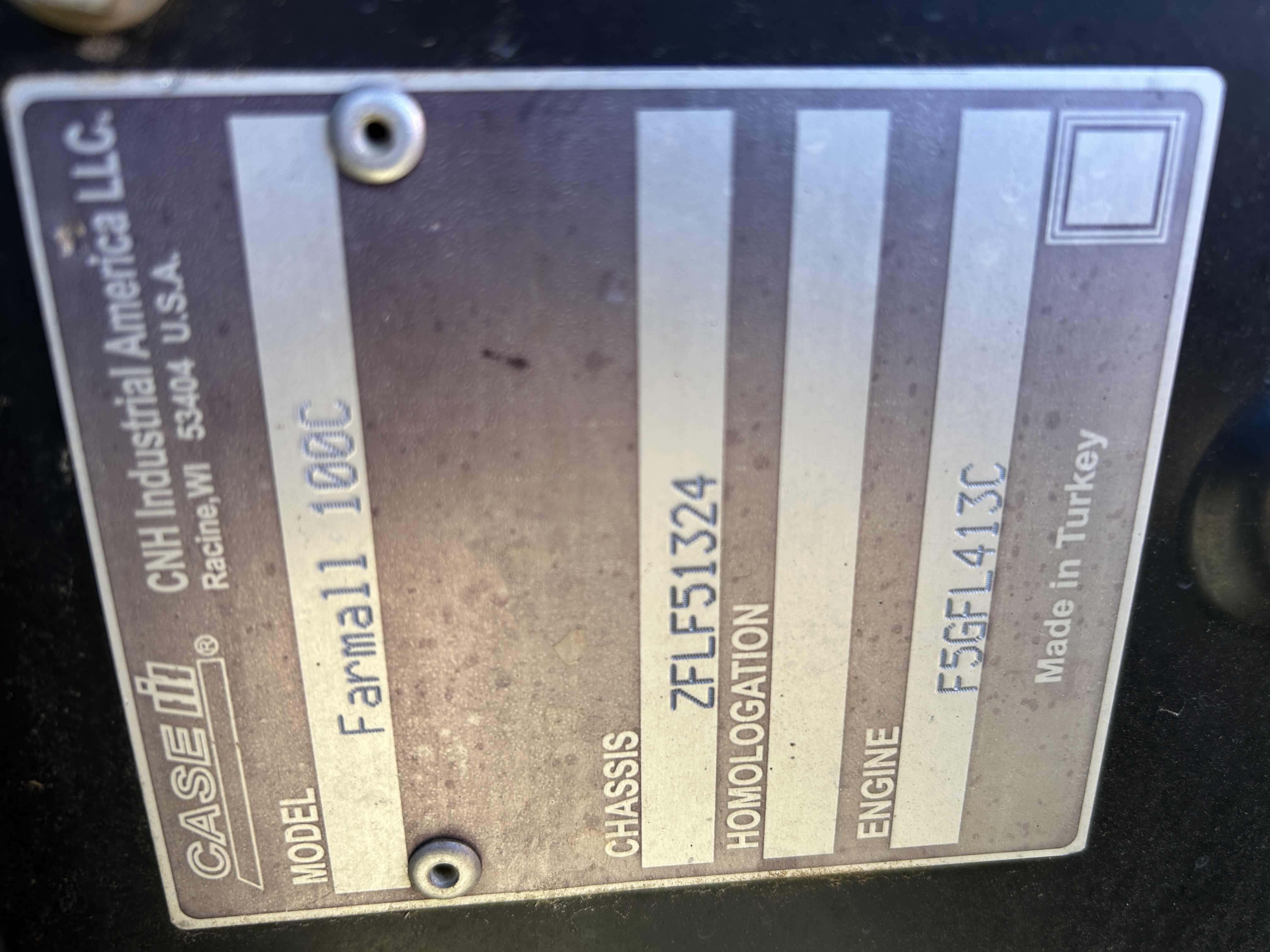 2021 Case IH Farmall 100C Tractor